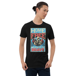 Blue Home Of The Free Because Of The Brave Vintage